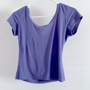 Soft low neck t-shirt